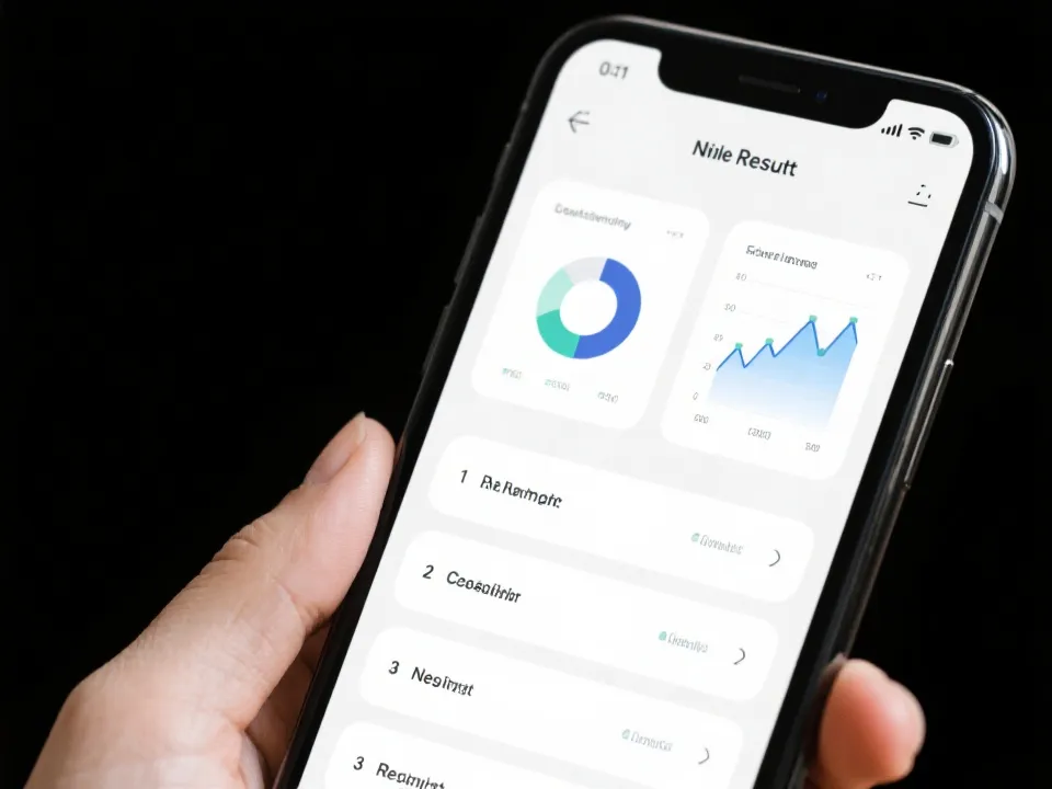 Mobile result checking