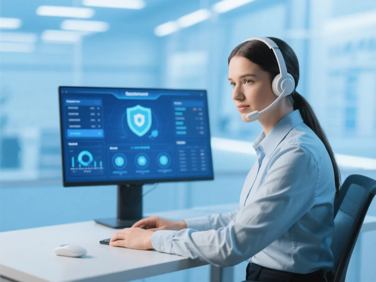 Support guidance and account safety illustration